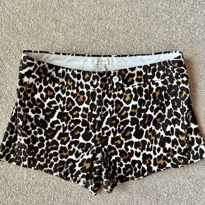 Leopard print JCrew shorts
